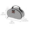 Ergodyne Clamshell Half Respirator Bag, Zipper Closure, Gray 5187 - alternate 2